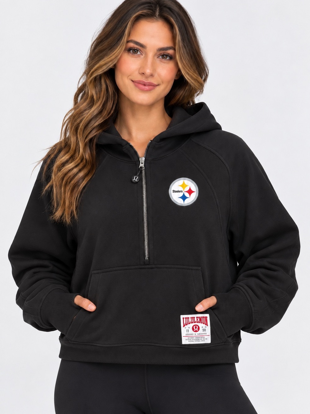Lululemon x NFL Pittsburgh Steelers Scuba Oversized Half-Zip Hoodie Women XL/XXL